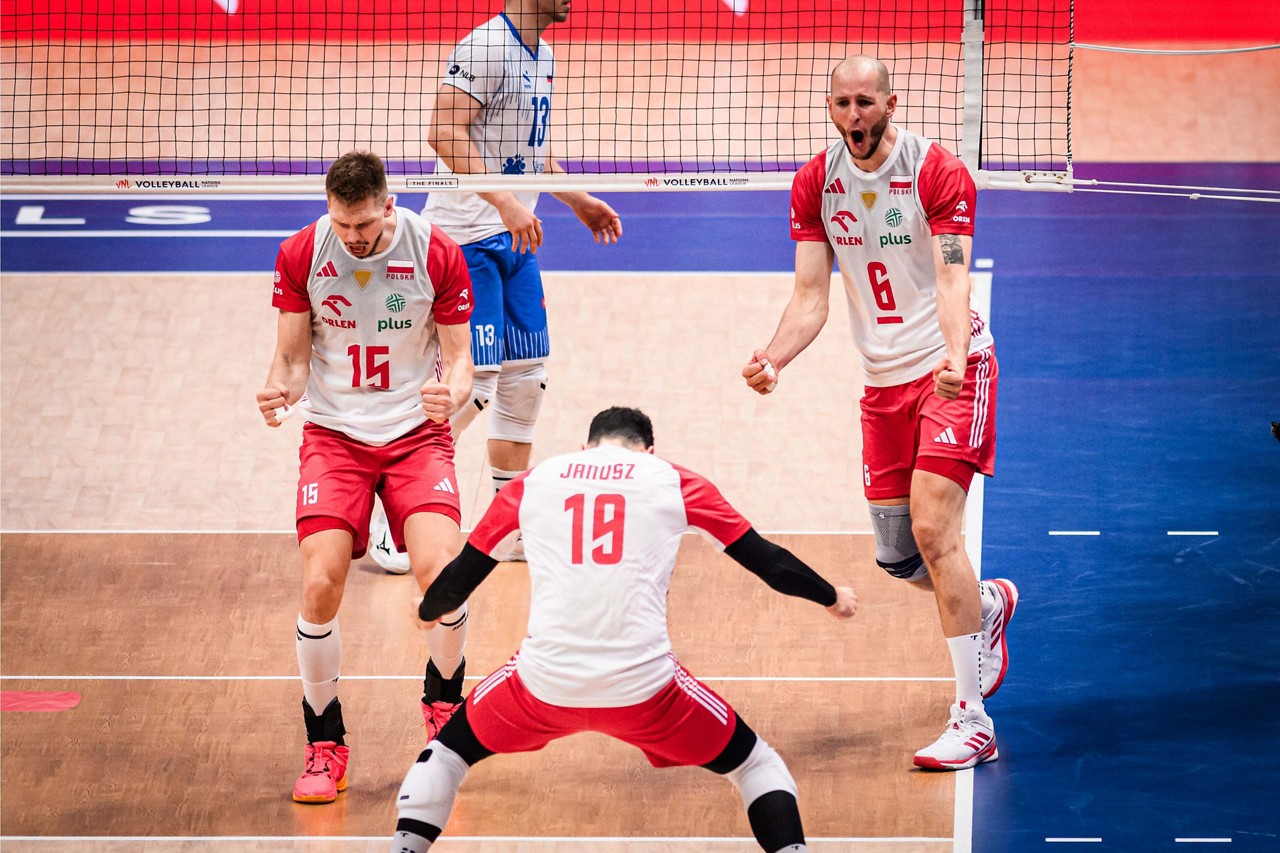 Seleção da Polonia ficou com o Bronze da Liga das Nações de vôlei ao superar a Eslôvenia