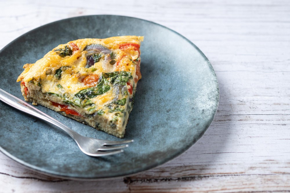 Quiche integral de espinafre e ricota