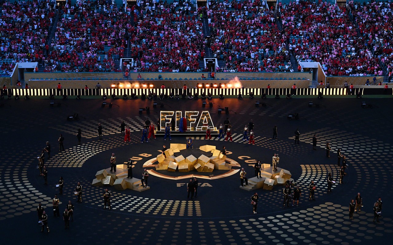 Abertura do Mundial de Clubes da Fifa, em Miami (Foto: Roberto Schmidt/AFP)