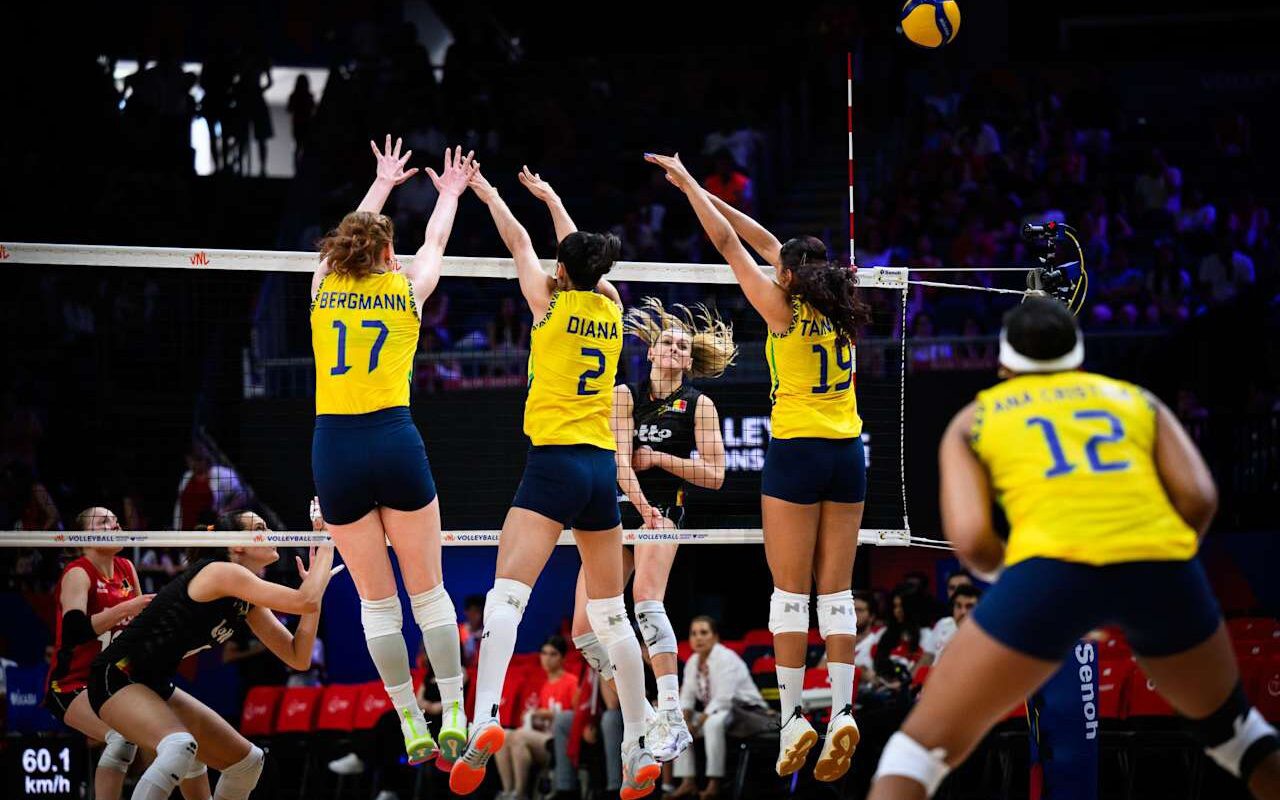 Brasil venceu a Bélgica na estreia da segunda semana (Foto: Volleyball World)