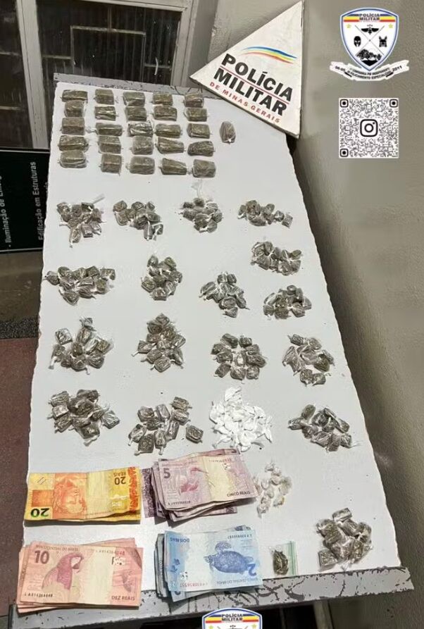 Adolescente tenta fugir e é apreendido com drogas e dinheiro no bairro Conferência Cristo Rei