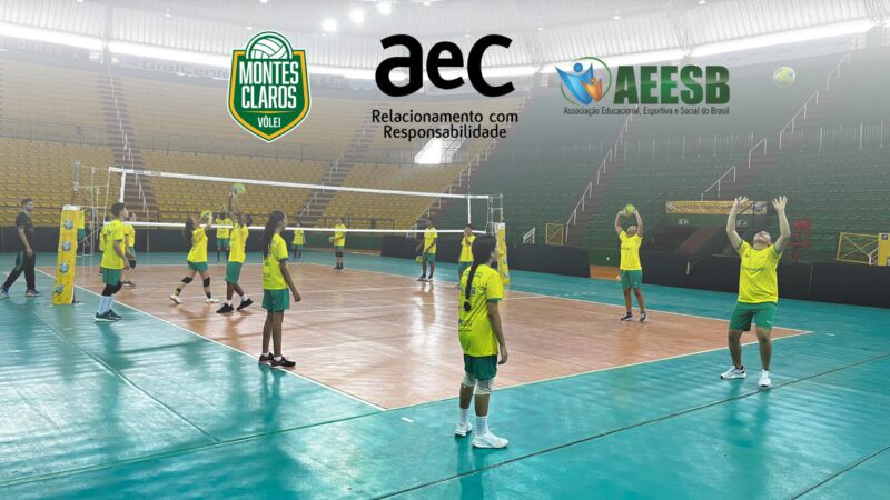 AeC, MOC Vôlei e AEESB vão ofertar aulas gratuitas de vôlei em Montes Claros