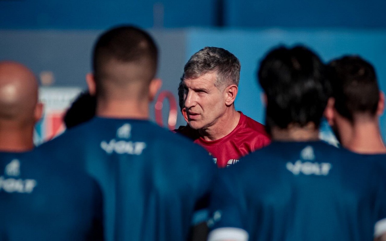 Martín Palermo, treinador do Fortaleza (Foto: Mateus Lotif/Fortaleza EC)