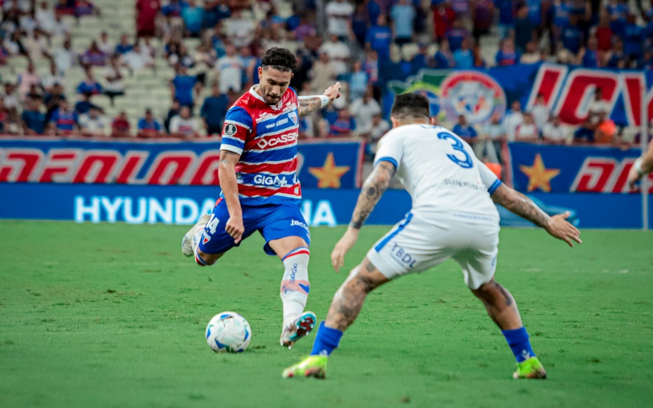 Partida entre Fortaleza e Vélez Sarsfield, pela Copa Libertadores (Foto: Mateus Lotif/Fortaleza EC)