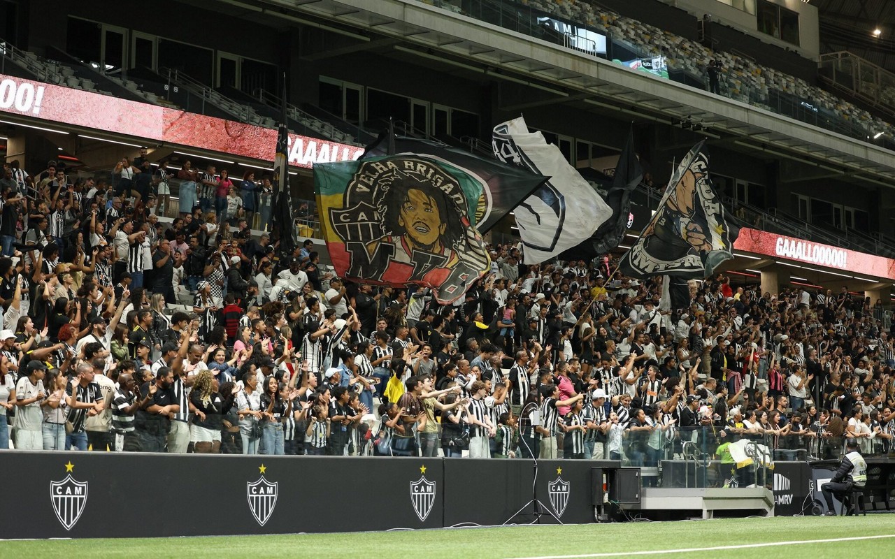 Torcida nas arquibancadas da Arena MRV para acompanhar Atlético-MG x Vitória. (Foto: Daniela Veiga / Atlético)