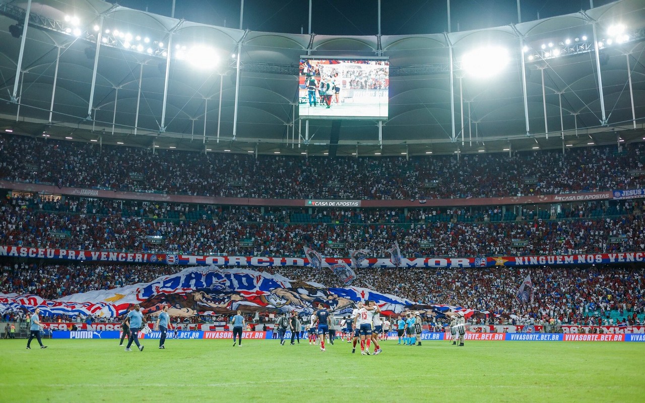 Torcida do Bahia lota a Arena Fonte Nova (Foto: Rafael Rodrigues / EC Bahia)