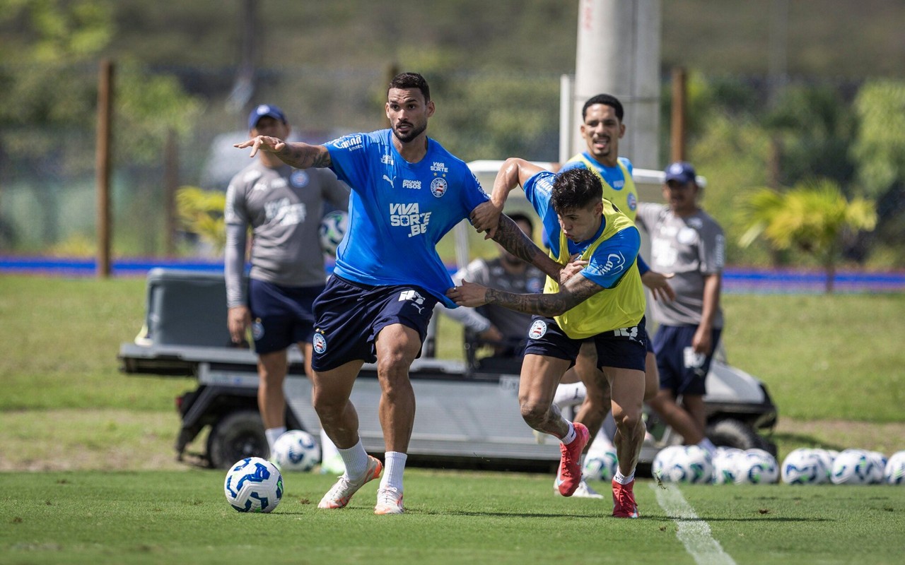 Treino do Bahia na Cidade Tricolor (Foto: Rafael Rodrigues / EC Bahia)