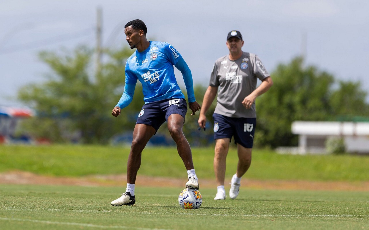 Erick Pulga antes da partida contra o Corinthians (Foto: Letícia Martins / EC Bahia)