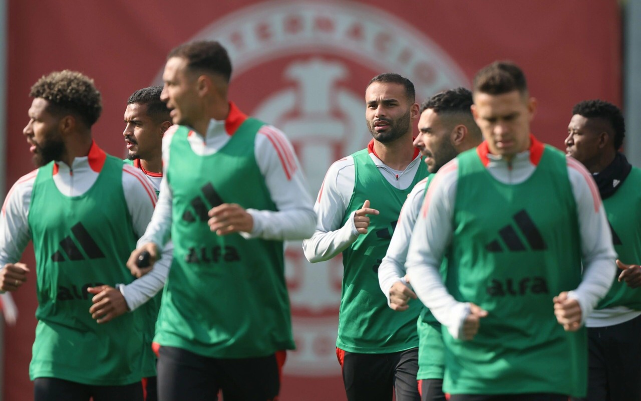Treino do Internacional no CT Parque Gigante (Foto: Ricardo Duarte/SC Internacional)