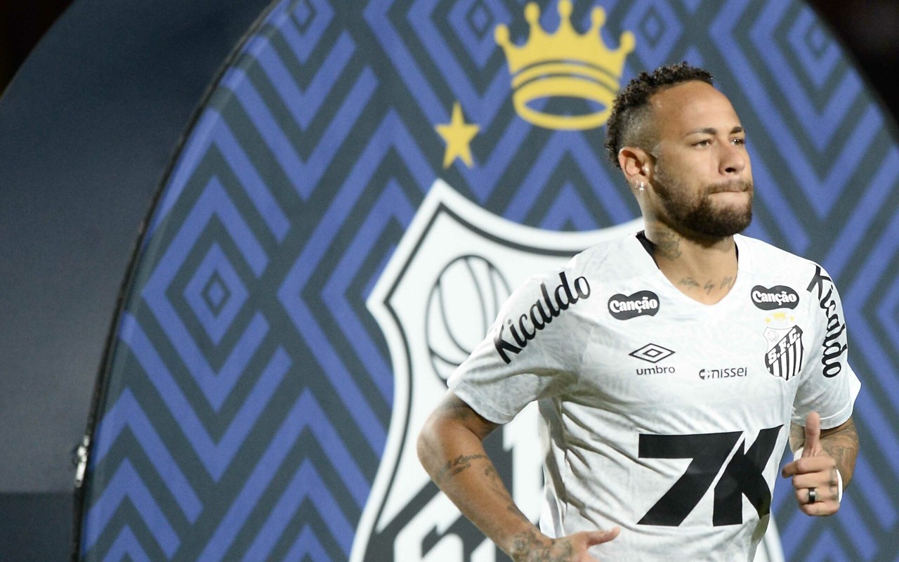 Elenco do Santos, que conta com Neymar, está de folga (Foto: Jhony Pinho/AGIF)