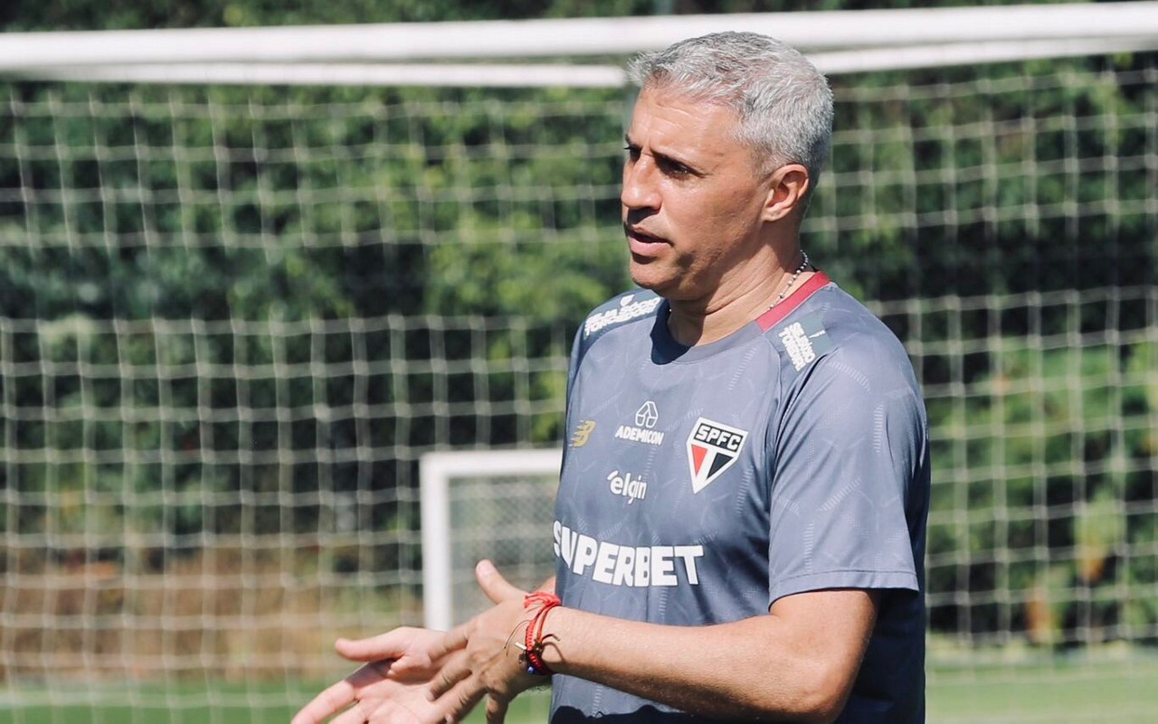 Hernán Crespo terá mais um dia de treinamento no CT da Barra Funda (Foto: Erico Leonan / São Paulo FC)