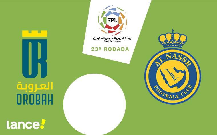Al-Orobah e Al-Nassr duelam pela Saudi Pro League (Foto: Arte: Lance!)