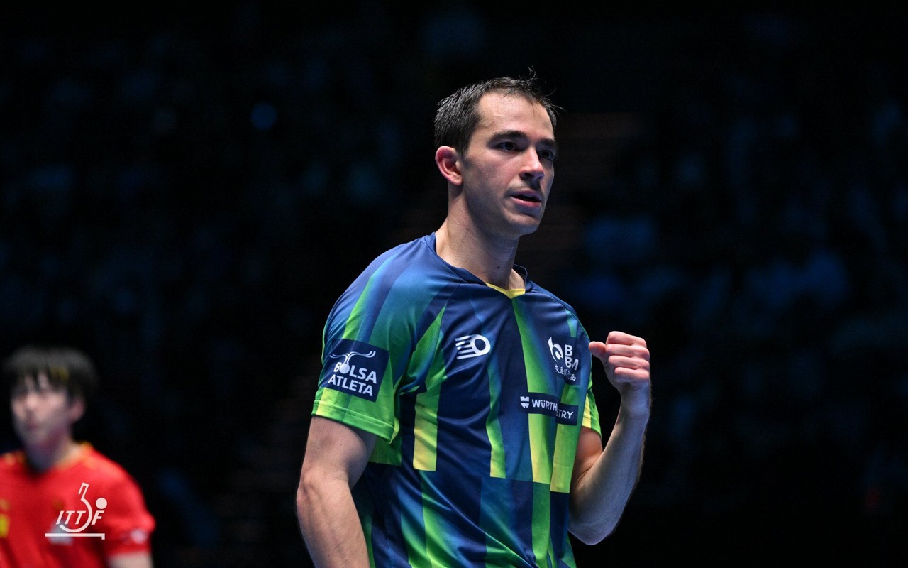 Hugo Calderano é o quinto melhor do mundo (Foto: Divulgação/ITTF)