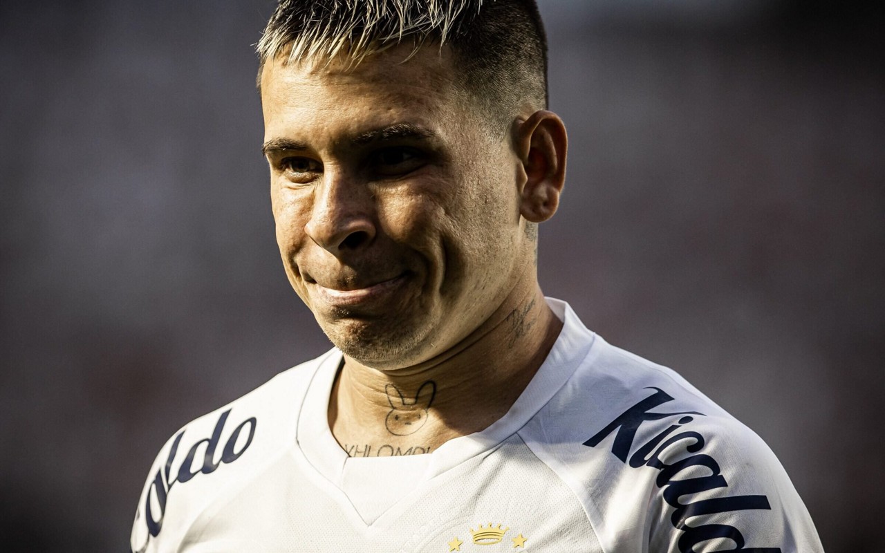 Soteldo será desfalque contra o Vasco (Foto: Raul Baretta / Santos FC)