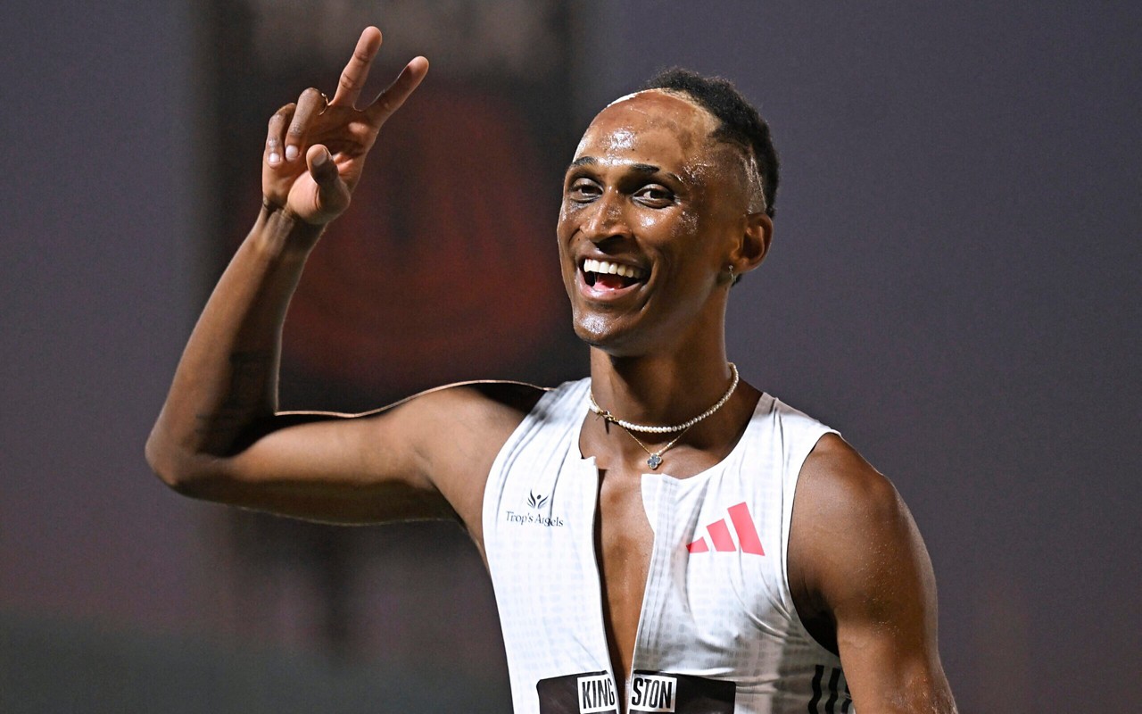 Alison Dos Santos venceu nos 400m com barreiras (Foto: Ricardo Makyn / AFP)