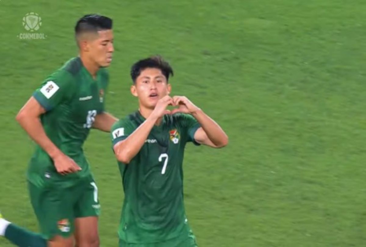 Miguelito, que já assinou com o América, marcou seu quinto gol pela Bolívia nas Eliminatórias