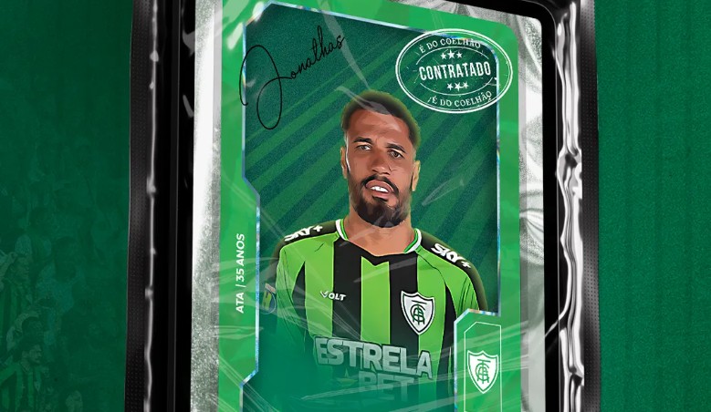 Jonathas, que estava no Athletic, assinou com o América até o fim de 2025