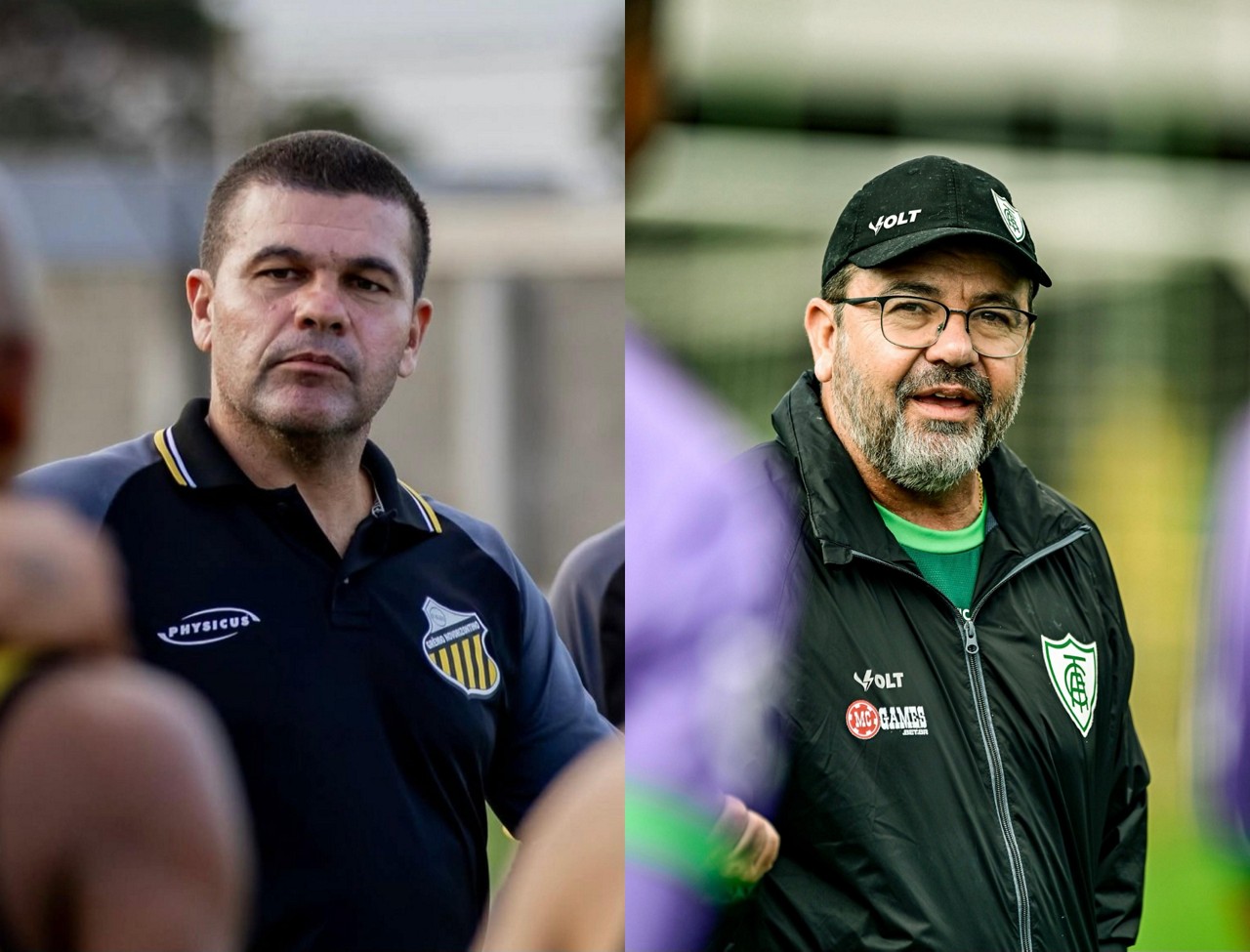 Humberto Louzer e Enderson Moreira são os treinadores de Novorizontino e América, respectivamente