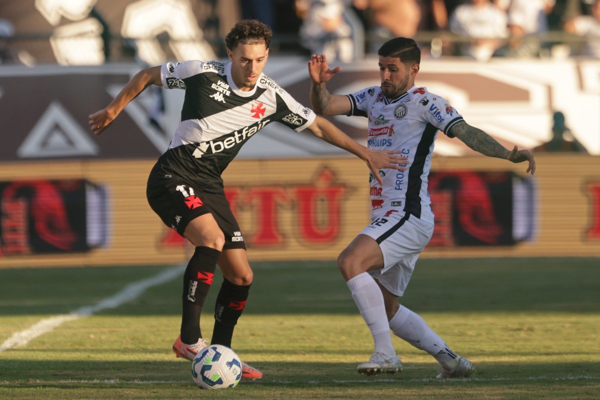 Operário-PR e Vasco ficaram no empate no duelo de ida da terceira fase da Copa do Brasil