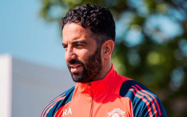 Rúben Amorim durante treinamento do Manchester United (Foto: Reprodução/Manchester United)