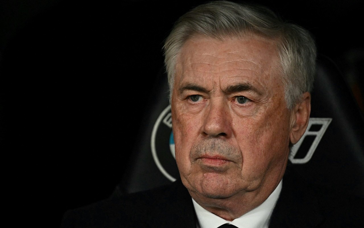 Carlo Ancelotti, comandante do Real Madrid (Foto: Javier Soriano/AFP)