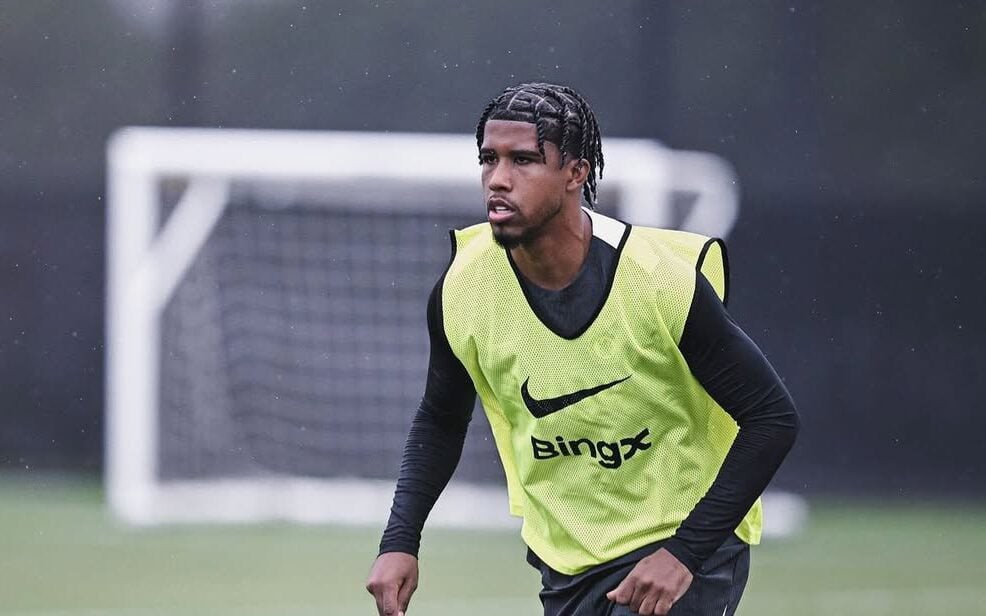 Andrey Santos treina pelo Chelsea (Foto Chelsea FC)