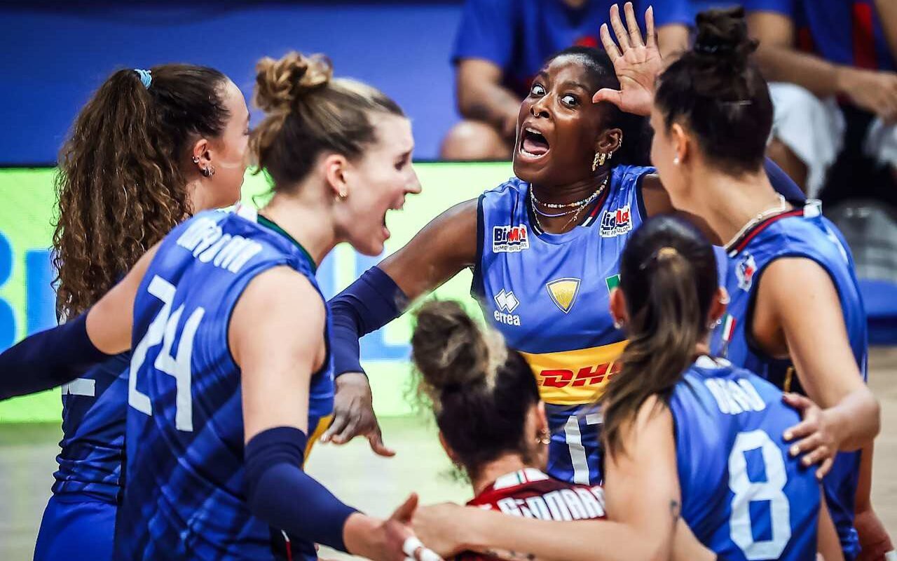 Alemanha x Itália pela Liga das Nações de Vôlei (Foto: VNL)