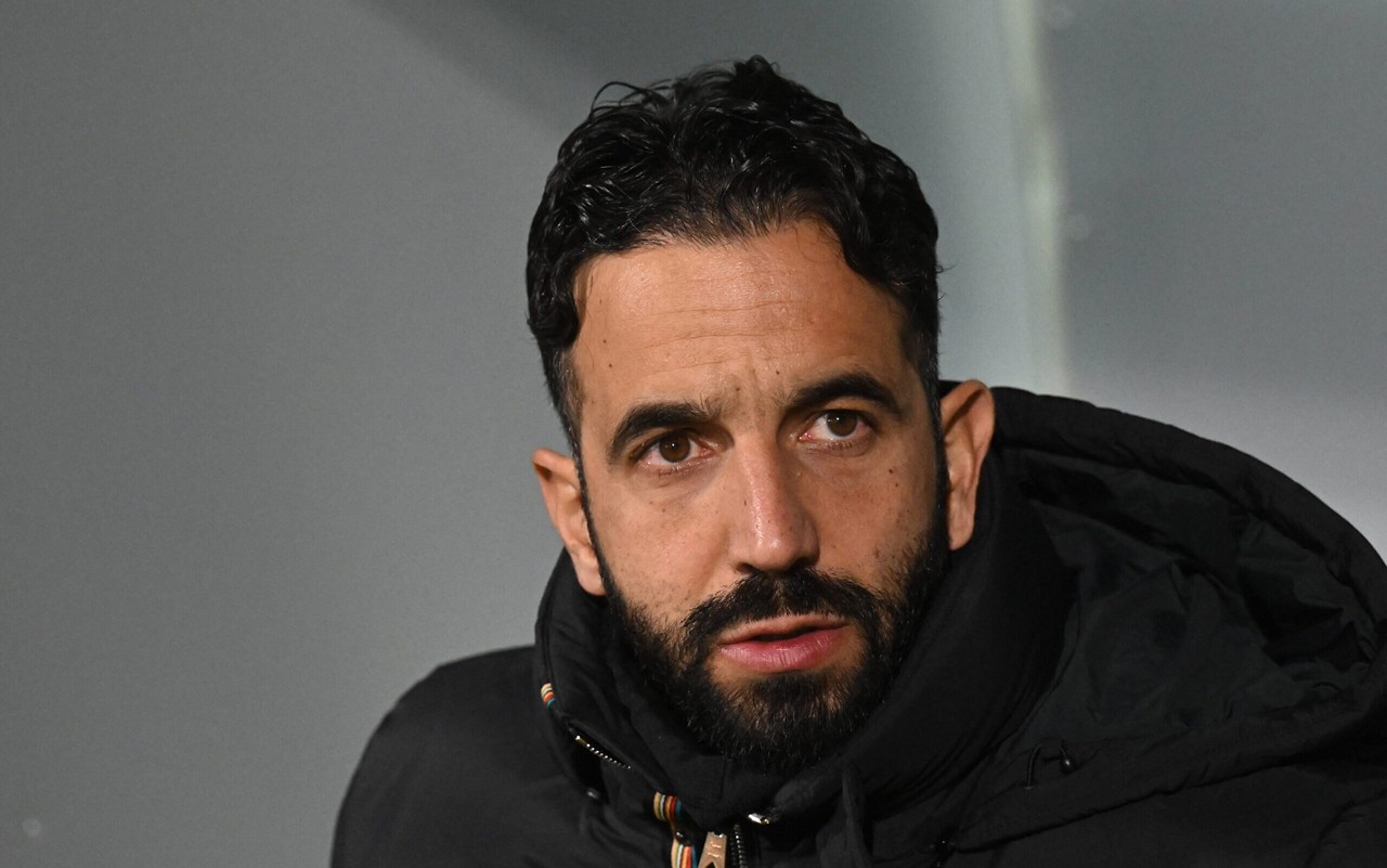 Ruben Amorim em jogo do Manchester United (Foto: Michal Cizek / AFP)