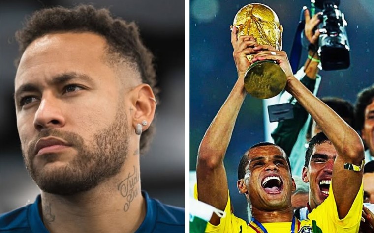 Neymar e Rivaldo protagonizaram embate nas redes sociais em janeiro de 2025 (Foto: Divulgação/Reprodução)