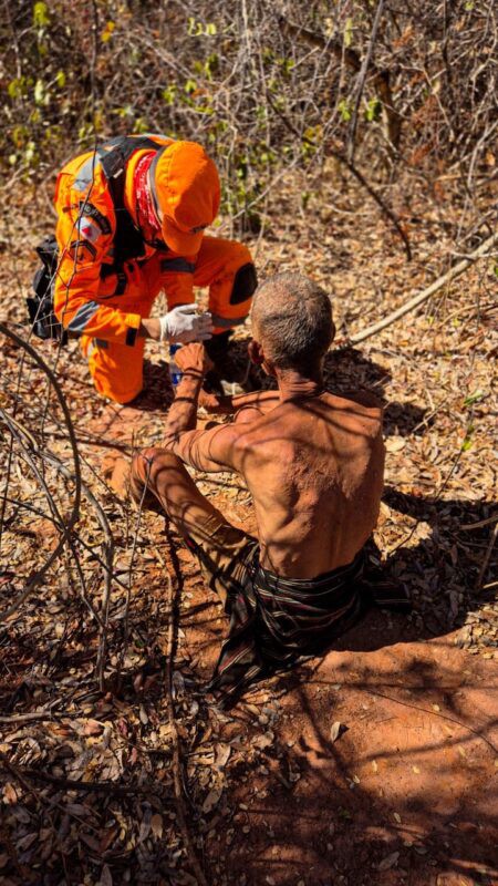 Após três dias de buscas, bombeiros localizam homem desaparecido em mata de Varzelândia