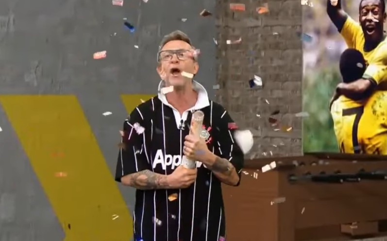 Neto fez aparição no programa "Melhor da Tarde", da emissora Band (Foto: Reprodução)