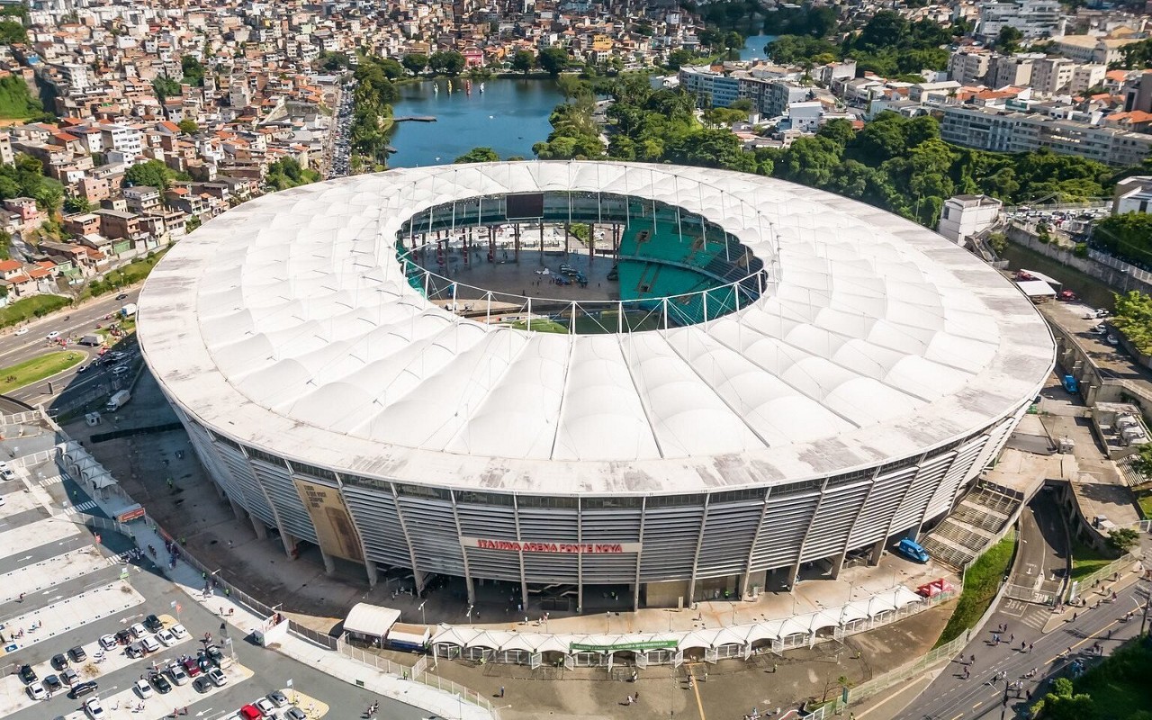 Vista aérea da Arena Fonte Nova (Foto: San Junior / Divulgação)