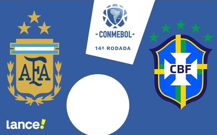 Argentina x Brasil: 14ª rodada das Eliminatórias Sul-Americanas (Foto: Arte/Lance!)