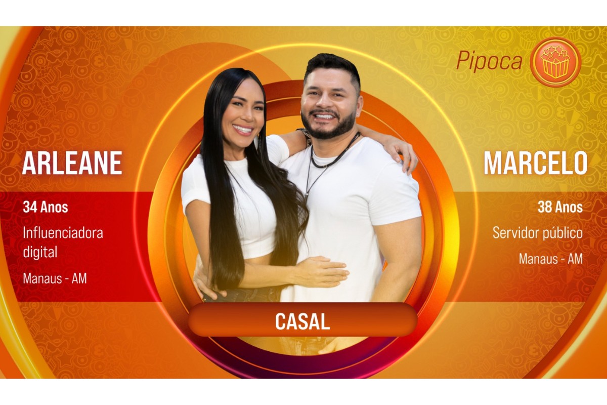 Arleane e Marcelo são o primeiro casal do BBB 25