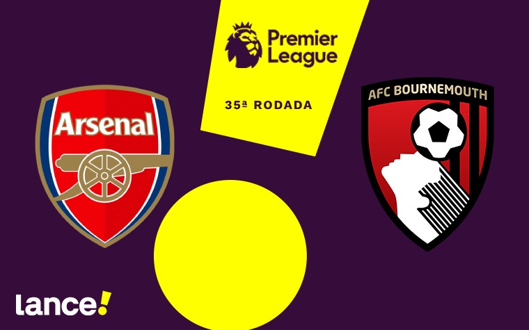 Arsenal x Fulham se enfrentam pela 35º rodada da Premier League (Arte: Lance!)