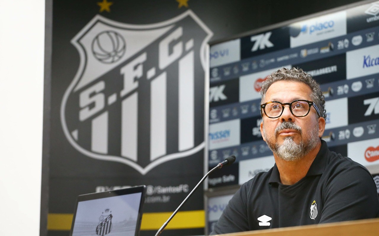Cleber Xavier, técnico do Santos (Foto: Mauricio De Souza/AGIF)