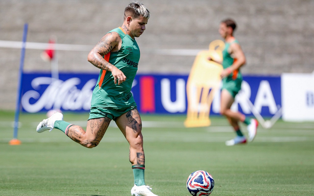 Soteldo pelo Fluminense durante o Mundial de Clubes (Foto: Marcelo Gonçalves/Fluminense FC)