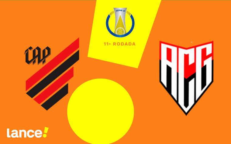 Athletico x Atlético-GO jogam pela Série B, na Arena da Baixada. Foto: Arte/Lance!