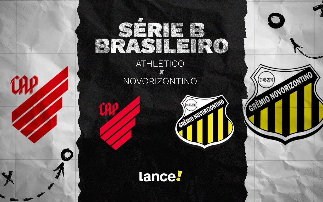 Athletico e Novorizontino jogam pela Série B, Arena da Baixada. Foto: Arte/Lance!