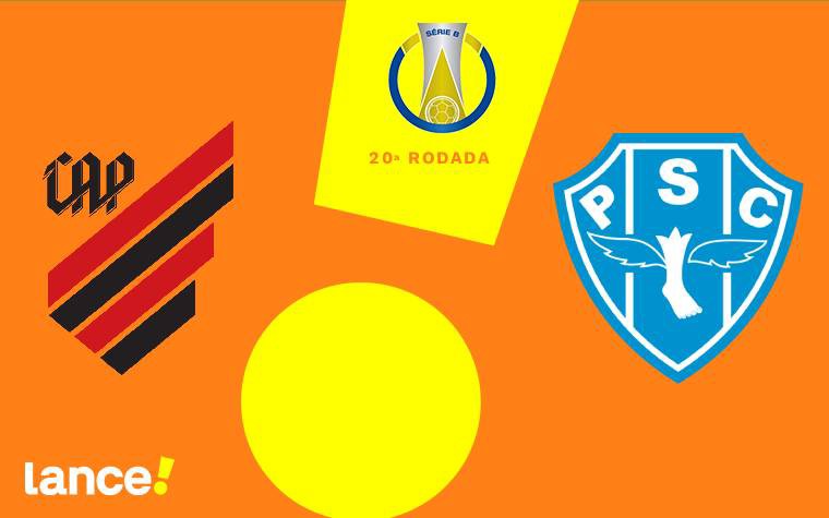 Athletico e Paysandu jogam pela Série B, Arena da Baixada. Foto: Arte/Lance!