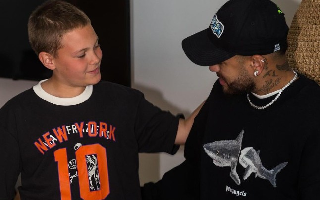 Neymar e seu filho, Davi Lucca (Foto: Reprodução/Instagram)