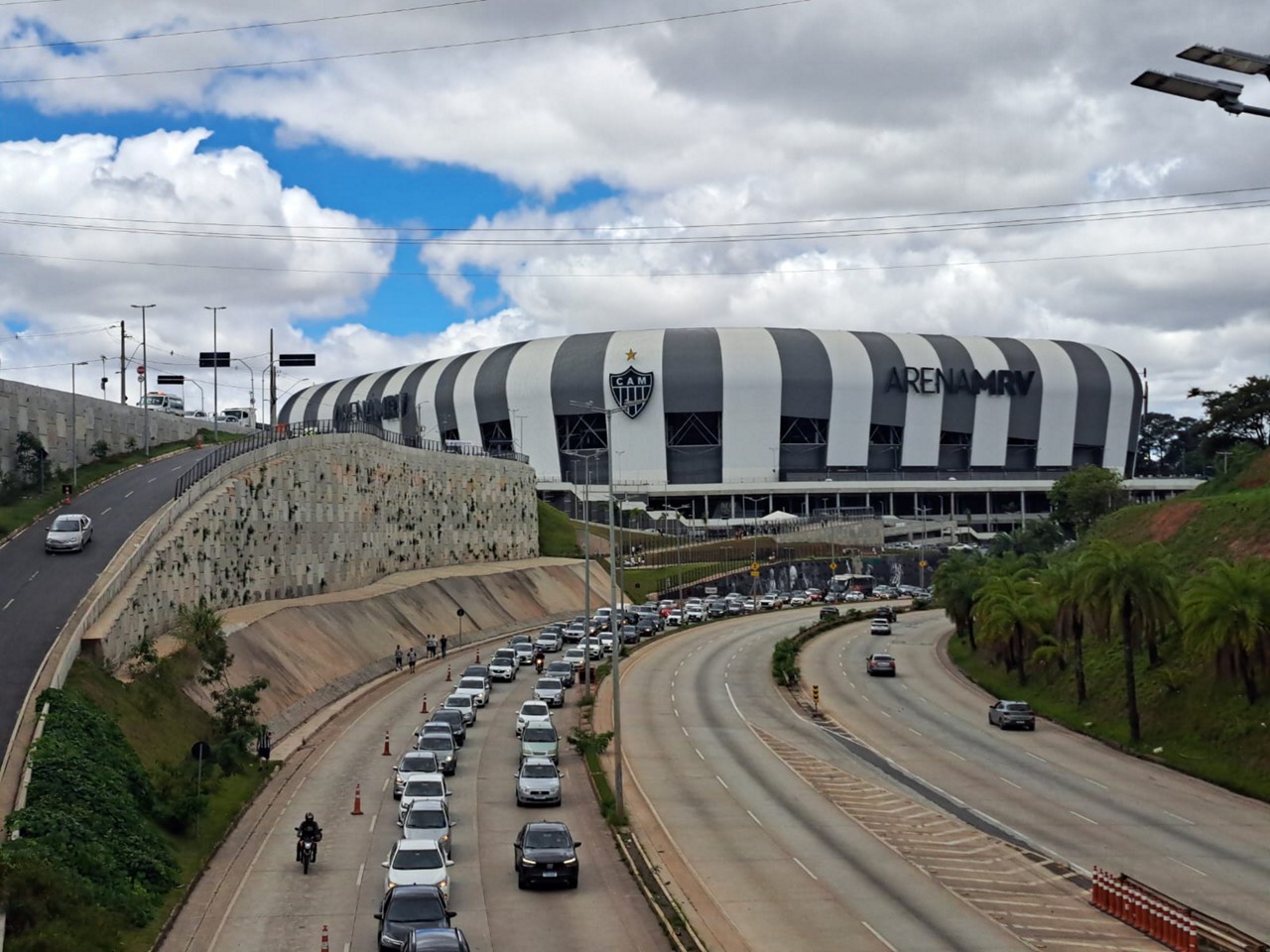 Trânsito nos arredores da Arena MRV terá alterações para partida entre Atlético e Internacional