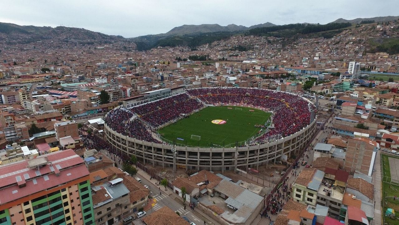 Estádio Garcilaso de la Vega será palco da estreia do Galo na Sul-Americana, nesta terça-feira (1º)