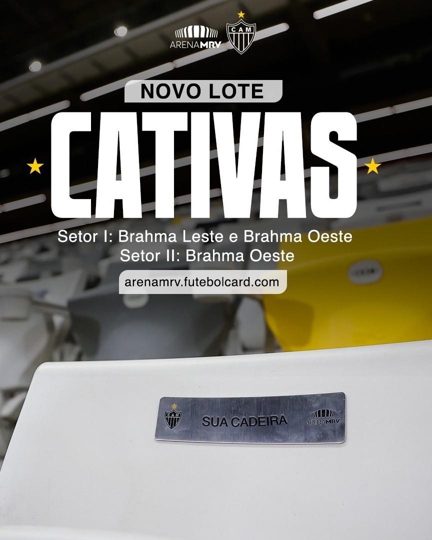 Atlético anuncia abertura de novo lote de cadeiras cativas da Arena MRV