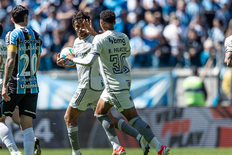 O Atlético converteu dois pênaltis na partida contra o Grêmio, pela 25ª rodada do Brasileiro