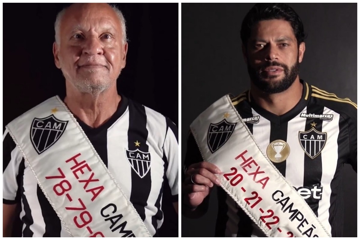 Reinaldo e Hulk são ídolos da torcida do Atlético 
