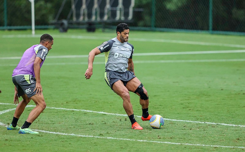 O atacante Hulk não iniciou o jogo contra o Botafogo e é dúvida para o duelo contra o São Paulo