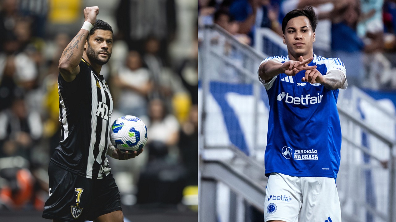Hulk e Kaio Jorge, artilheiros dos rivais mineiros