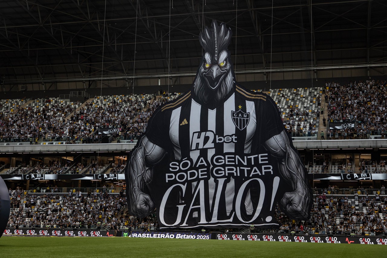 Mosaico 3D que será exibido na Arena MRV