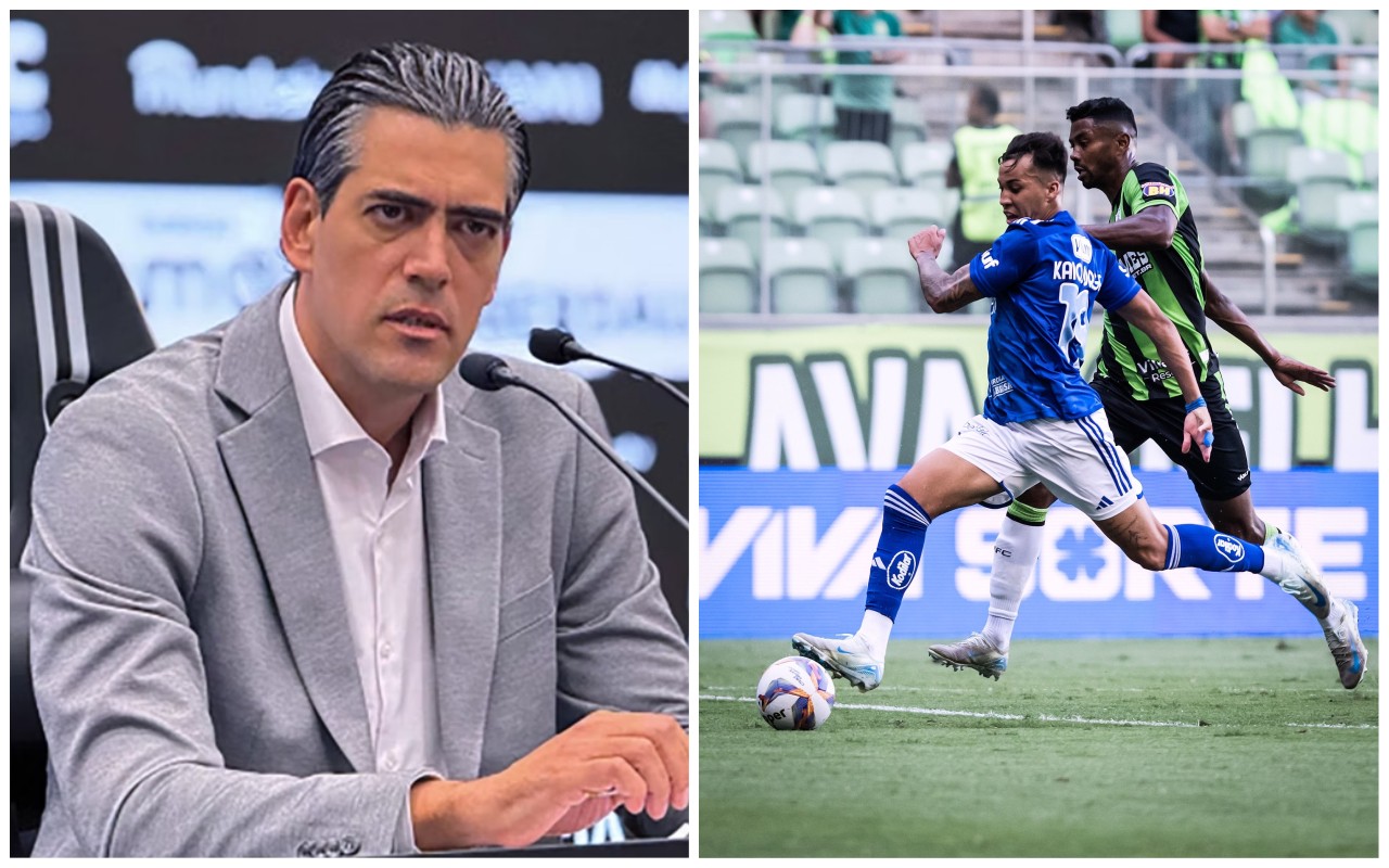 O dirigente citou as eliminações do rival, sendo uma delas para o América, no Campeonato Mineiro